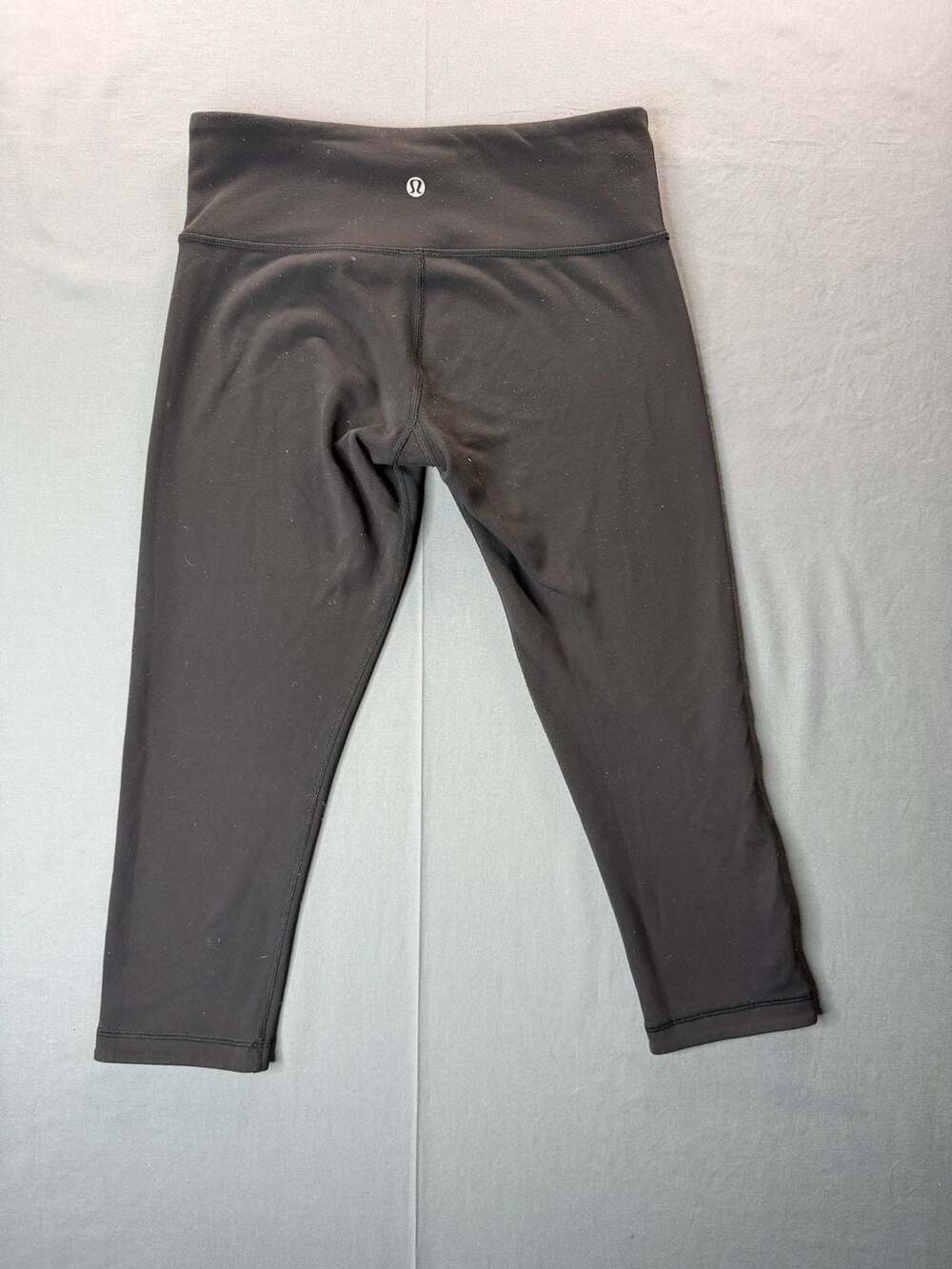 Lululemon Athletica Wunder Under Crop Black Yoga Leggings Capri black size 6